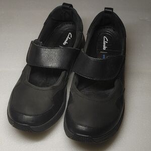 Clarks Wave 2.0 Glide In Black Women's Comfort Shoes Walking Shoes Mary Jane